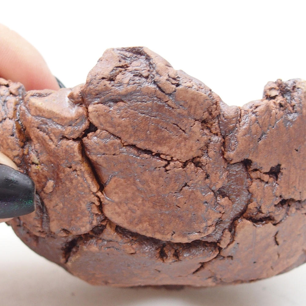 Keramická mušľa 9 x 9 x 5,5 cm , farba hnedá