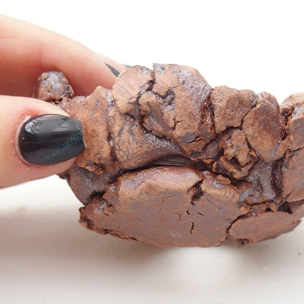 Keramická mušľa 9 x 9 x 4,5 cm , farba hnedá