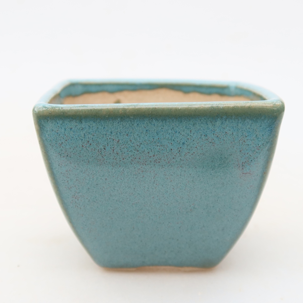 Keramická miska na bonsaje 5,5 x 5,5 x 4,5 cm, farba modrá