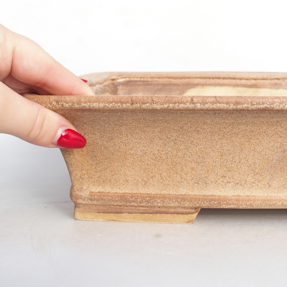 Keramická miska na bonsaje 29,5 x 24,5 x 8 cm, ružová