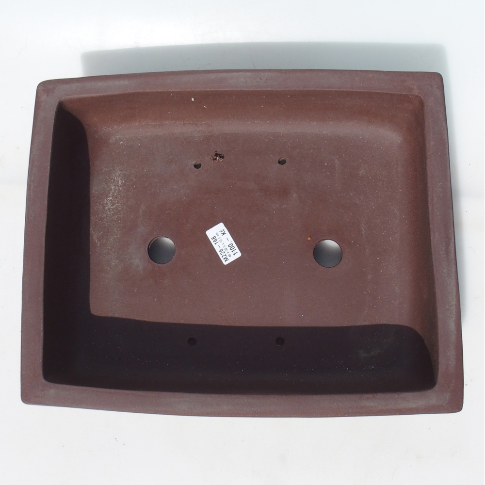 Bonsajová miska 40 x 32,5 x 10,5 cm breza hnedá