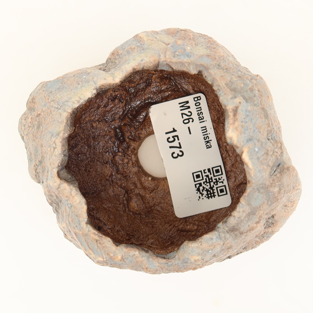 Keramická škrupina  4,5 x 4 x 6 cm, farba modrá