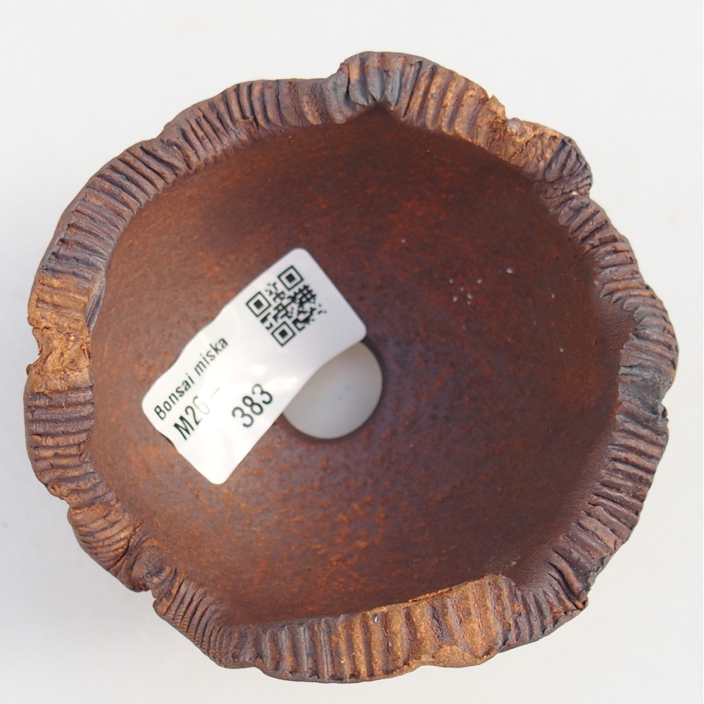 Keramická mušľa 9 x 9 x 7 cm , farba hnedá