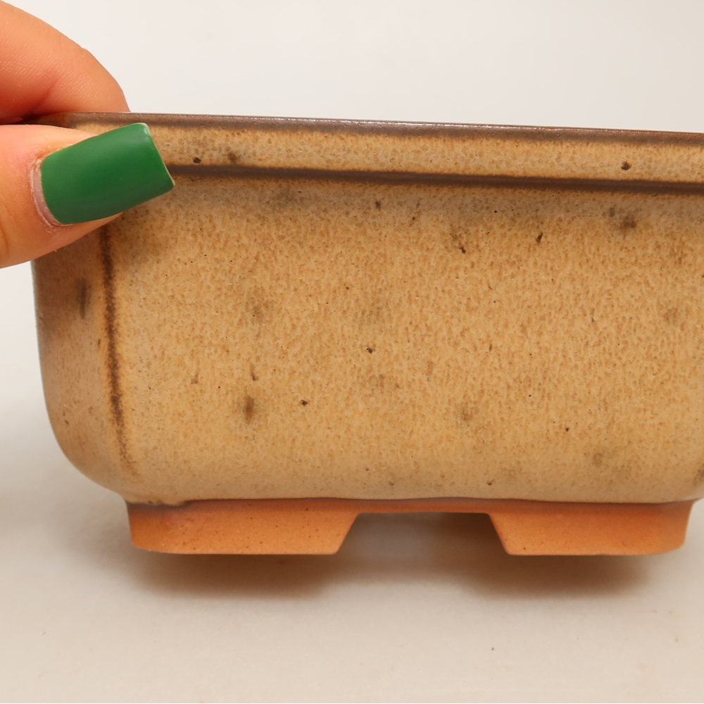 Keramická miska  15 x 12 x 7 cm, farba béžová