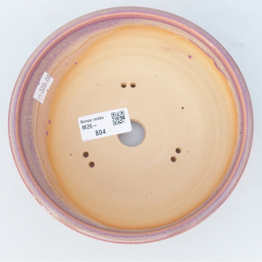 Keramická bonsajová miska 16,5 x 16,5 x 5,5 cm, farba fialová