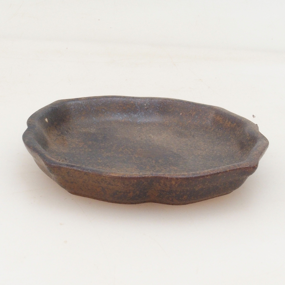 Keramická podmiska H95 - 8 x 8 x 1 cm - hnedá