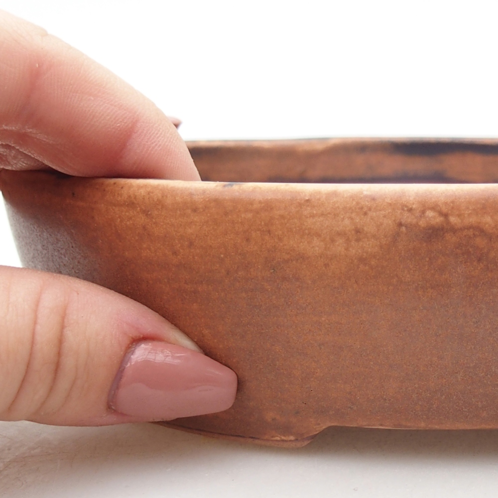 Keramická miska na bonsaje 17 x 14 x 4 cm, ružová