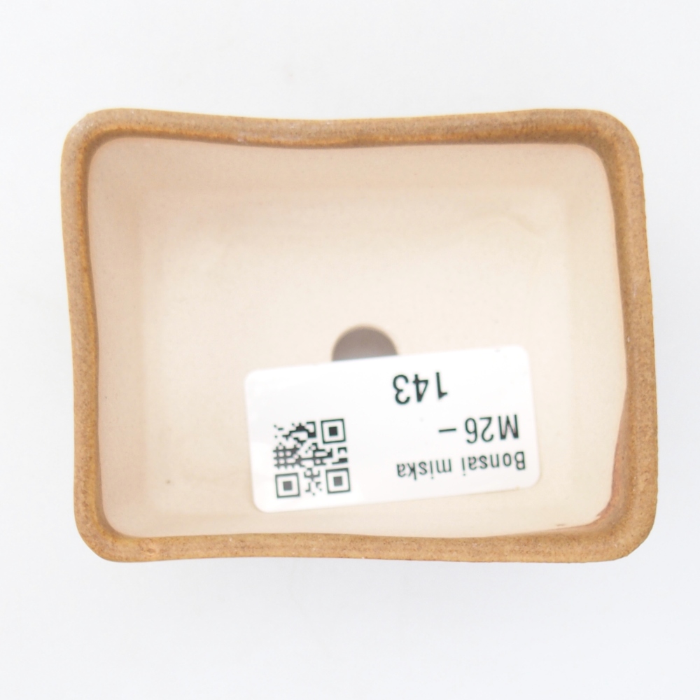 Mini bonsajová miska 7 x 5 x 3,5 cm, hnedá