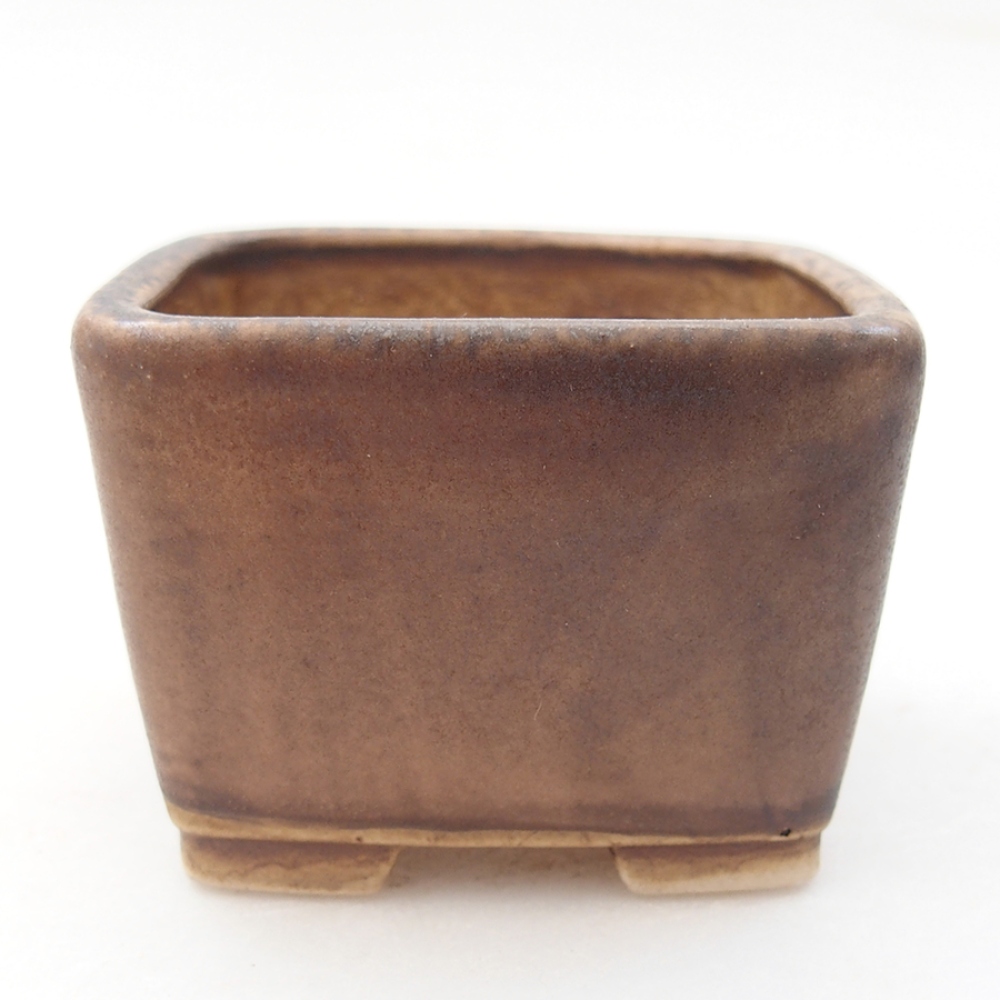 Keramická bonsai miska 6 x 6 x 4,5 cm, farba ružová