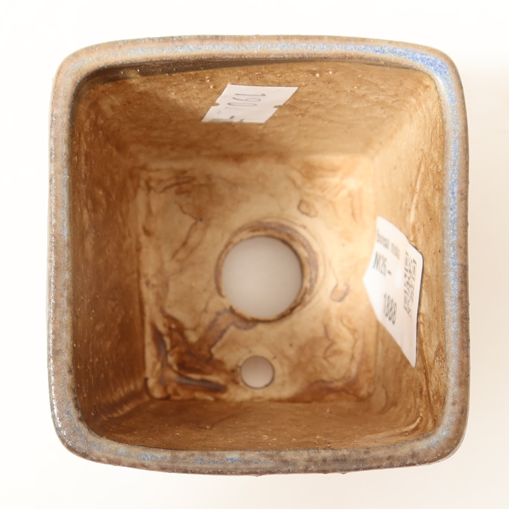 Keramická miska na bonsai 6,5 x 6,5 x 7 cm, farba modrá