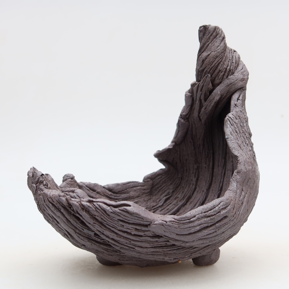 Keramická škrupina  13,5 x 11 x 15 cm, farba hnedá