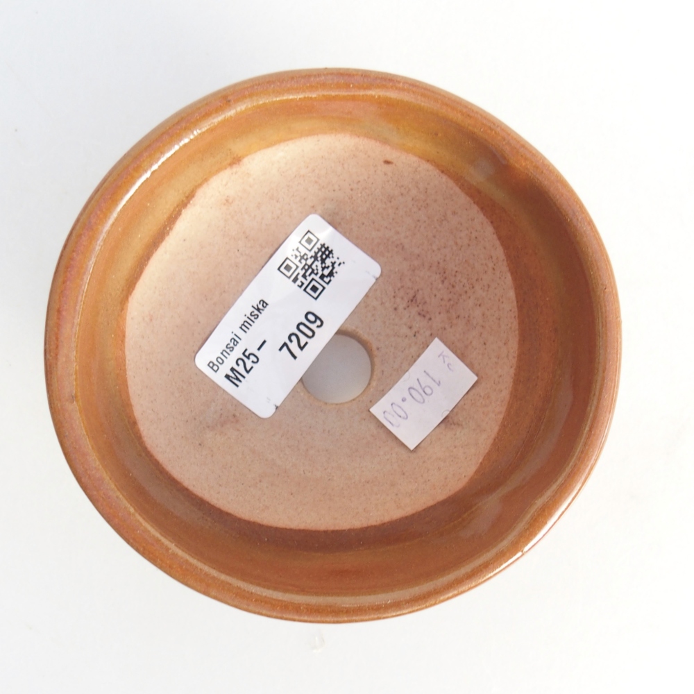 Keramická miska na bonsaje 10 x 10 x 5 cm, hnedá