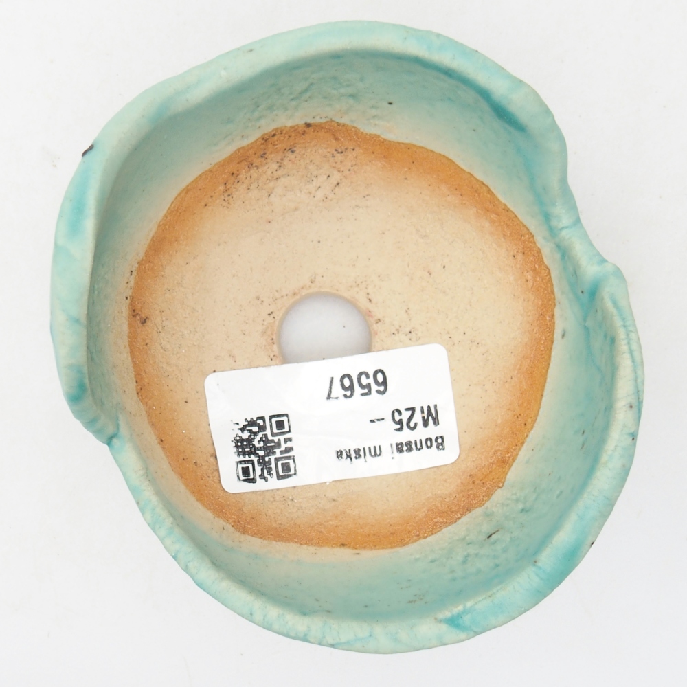 Keramická mušľa 8,5 x 8 x 4,5 cm , farba modrá