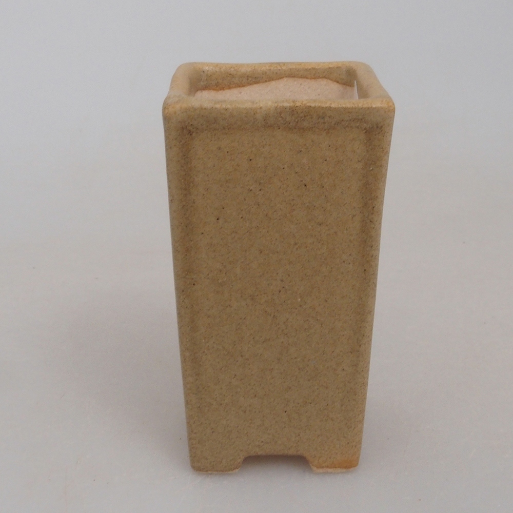 Mini bonsai miska 3 x 3 x 5,5  cm, farba hnedá