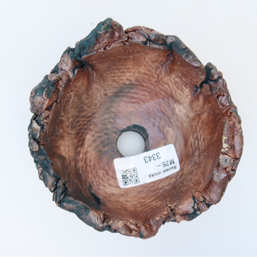 Keramická škrupina  11 x 11 x 7,5 cm, farba zelená