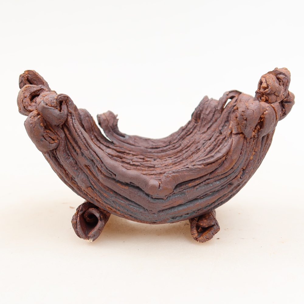 Keramická škrupina  12 x 8 x 7 cm, farba hnedá