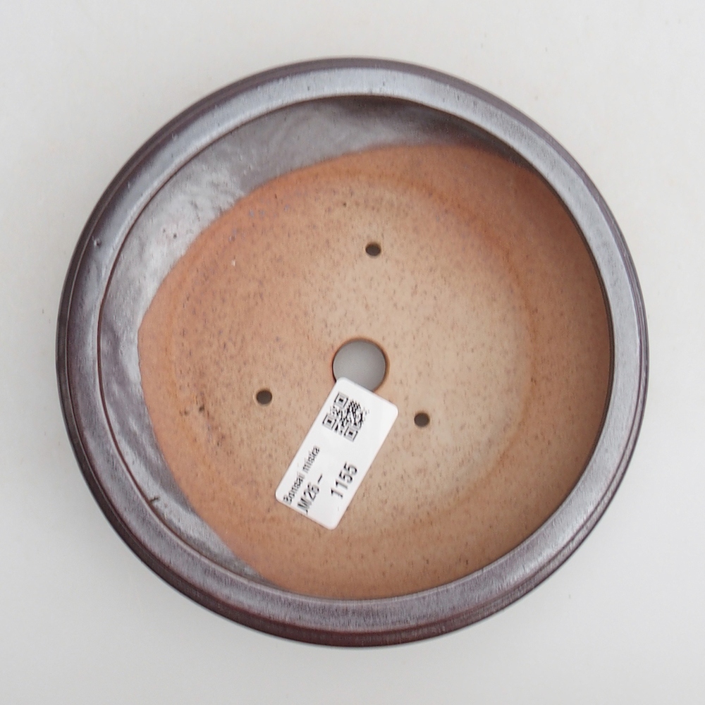 Keramická miska na bonsaje 15 x 15 x 4,5 cm, hnedá