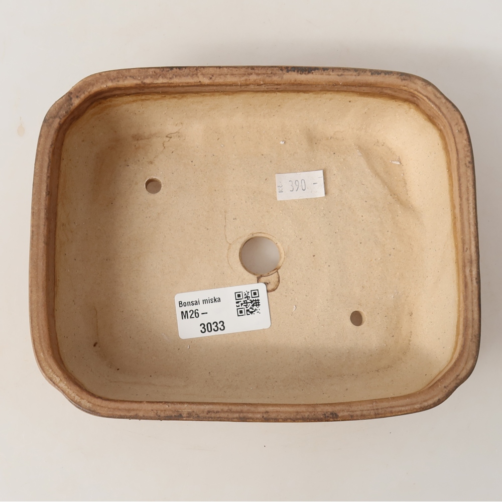 Keramická miska na bonsaje 18 x 14 x 4,5 cm, farba ružová