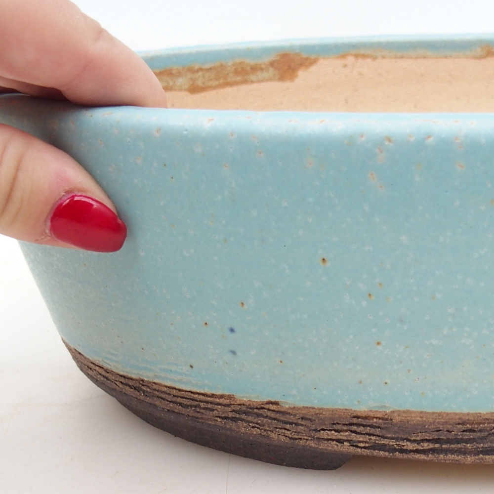 Miska na bonsaj 28,5 x 21 x 8 cm , farba modrá