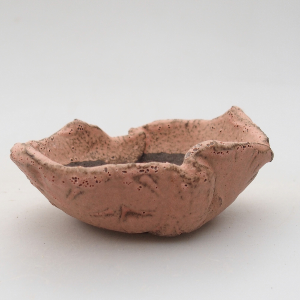 Keramická mušľa 9 x 7,5 x 4 cm , farba ružová