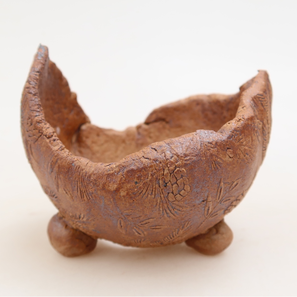 Keramická škrupina  9 x 8 x 7 cm, farba hnedá