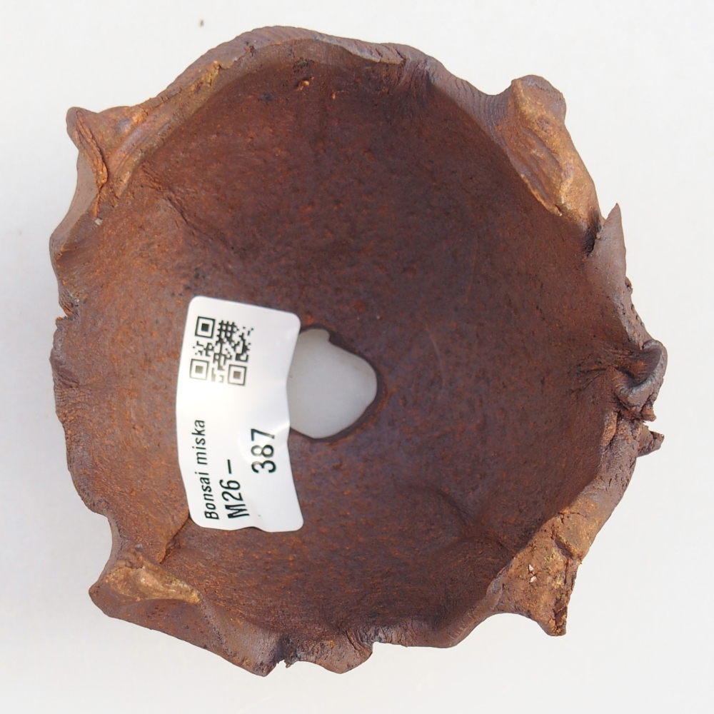 Keramická mušľa 9 x 9 x 6,5 cm , farba hnedá