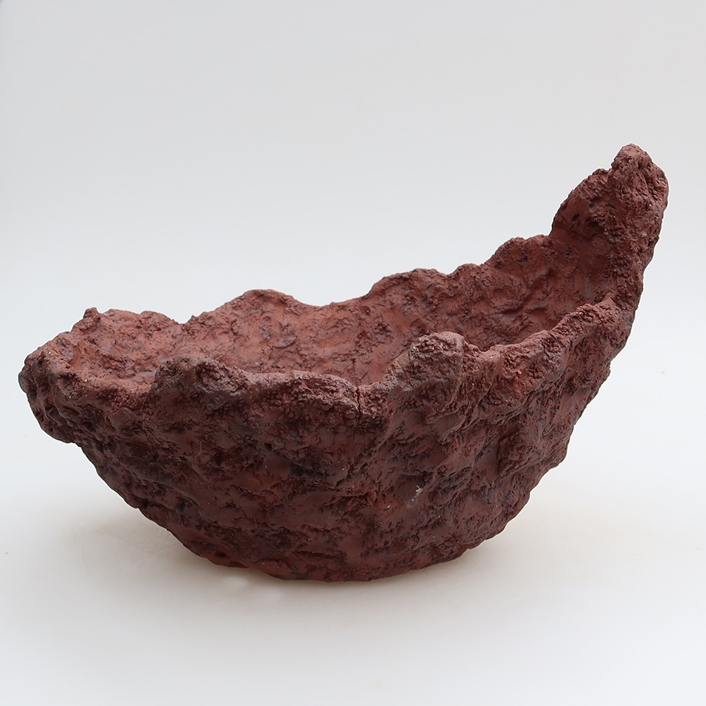 Keramická škrupina 23 x 20 x 16,5 cm, farba hnedá