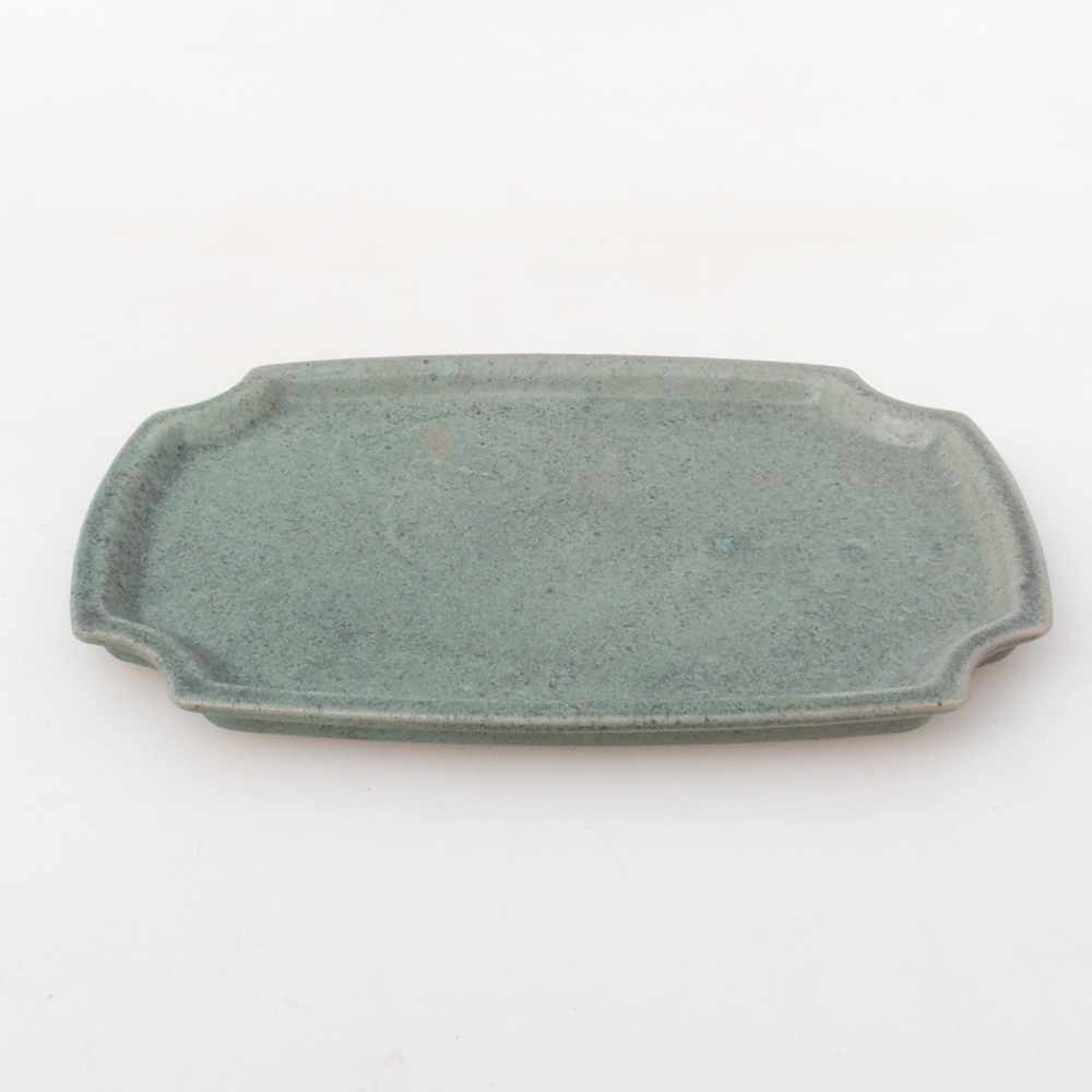Keramická podmiska H03 - 17 x 12,5 x 1 cm - zelená