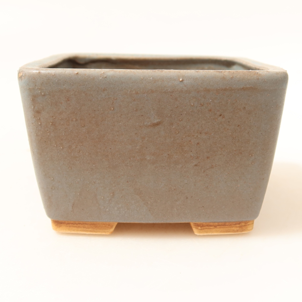 Keramická miska na bonsaje 8,5 x 8,5 x 5,5 cm, farba modrá