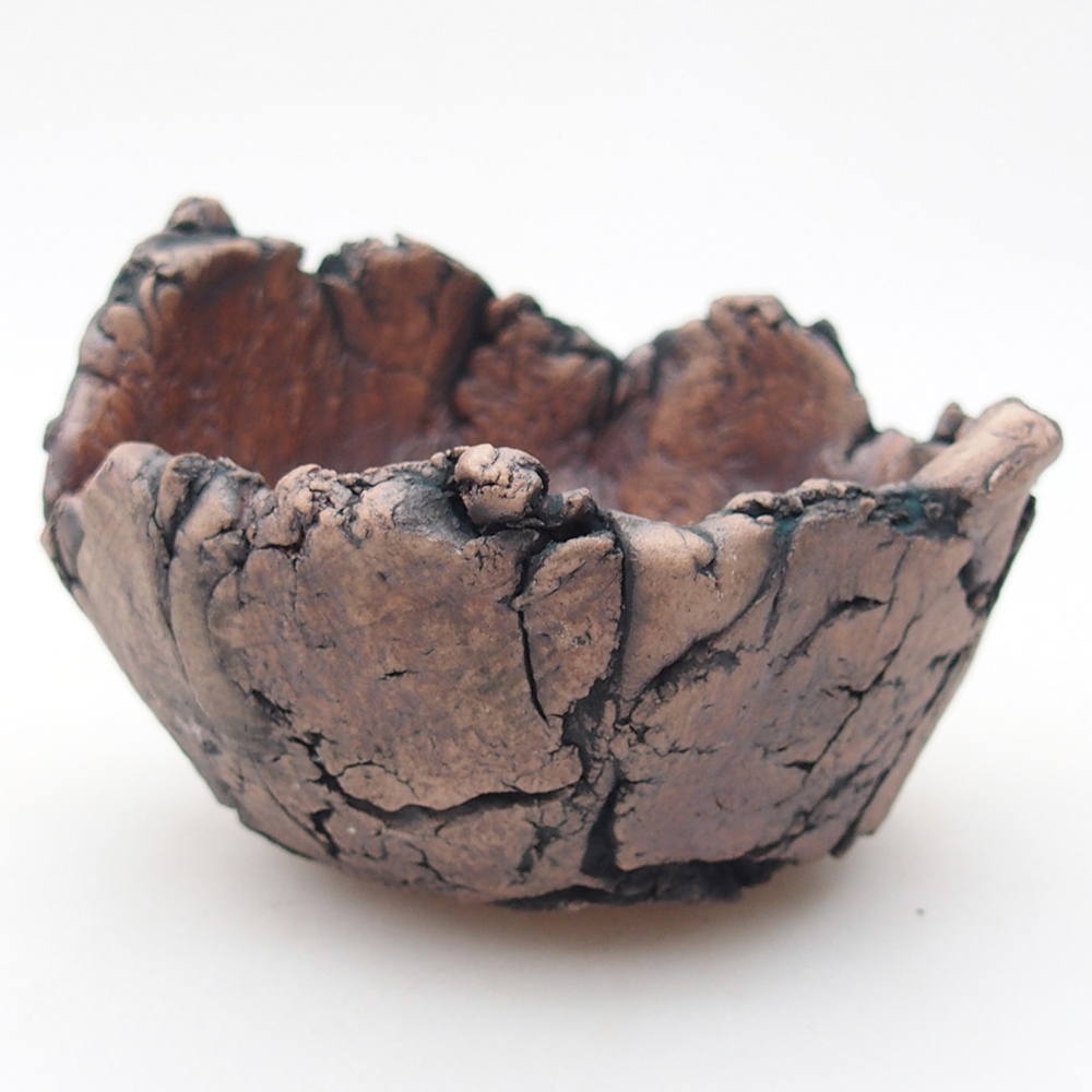 Keramická mušľa 9 x 8,5 x 6 cm , farba zelená