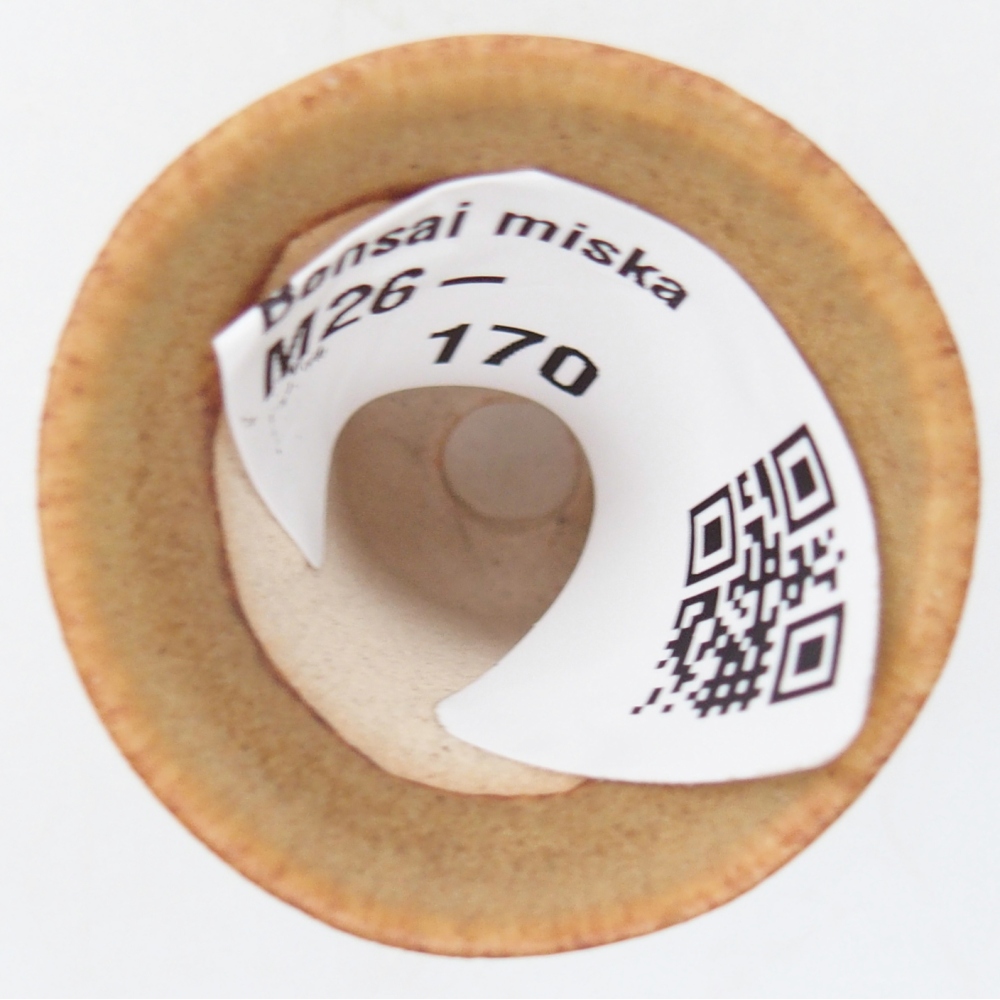 Mini bonsajová miska 3 x 3 x 3,5 cm, hnedá