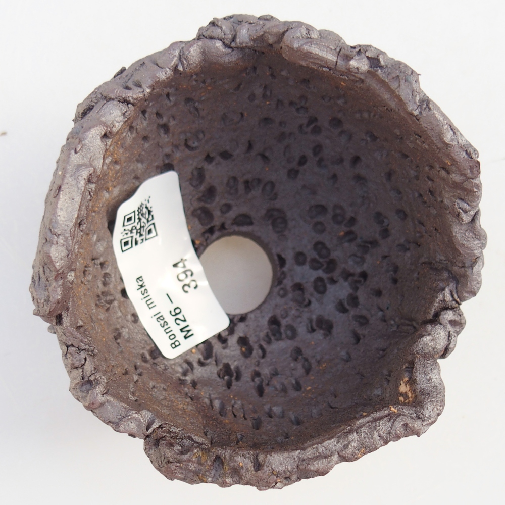 Keramická mušľa 8,5 x 8,5 x 7,5 cm , kovová farba