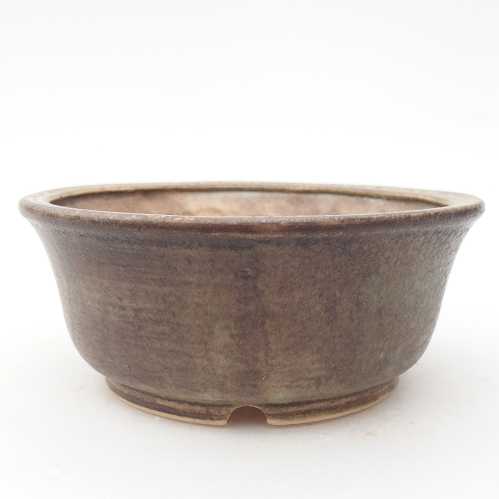 Keramická bonsai miska 11,5 x 11,5 x 5 cm, farba zelená
