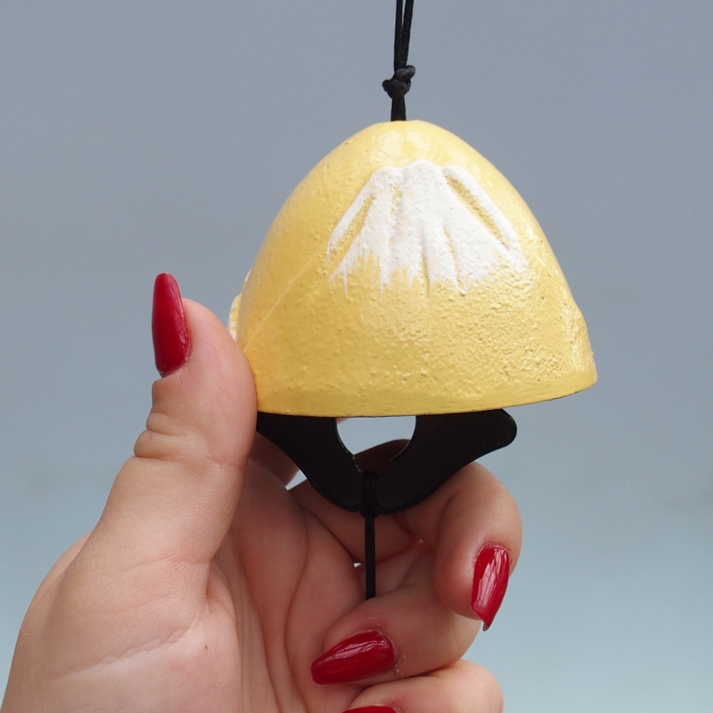 Kovový zvonček do vetra, farbažltá