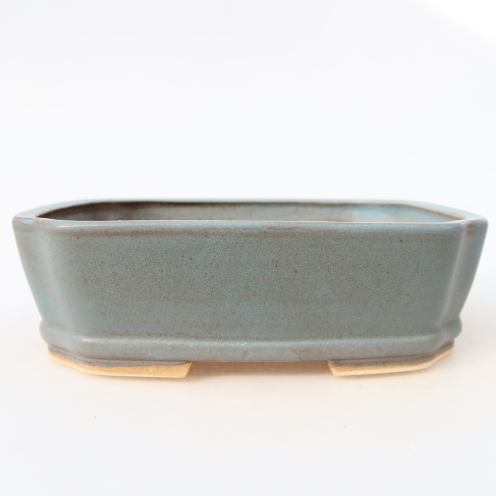 Keramická miska na bonsaje 17,5 x 14,5 x 5 cm, farba modrá