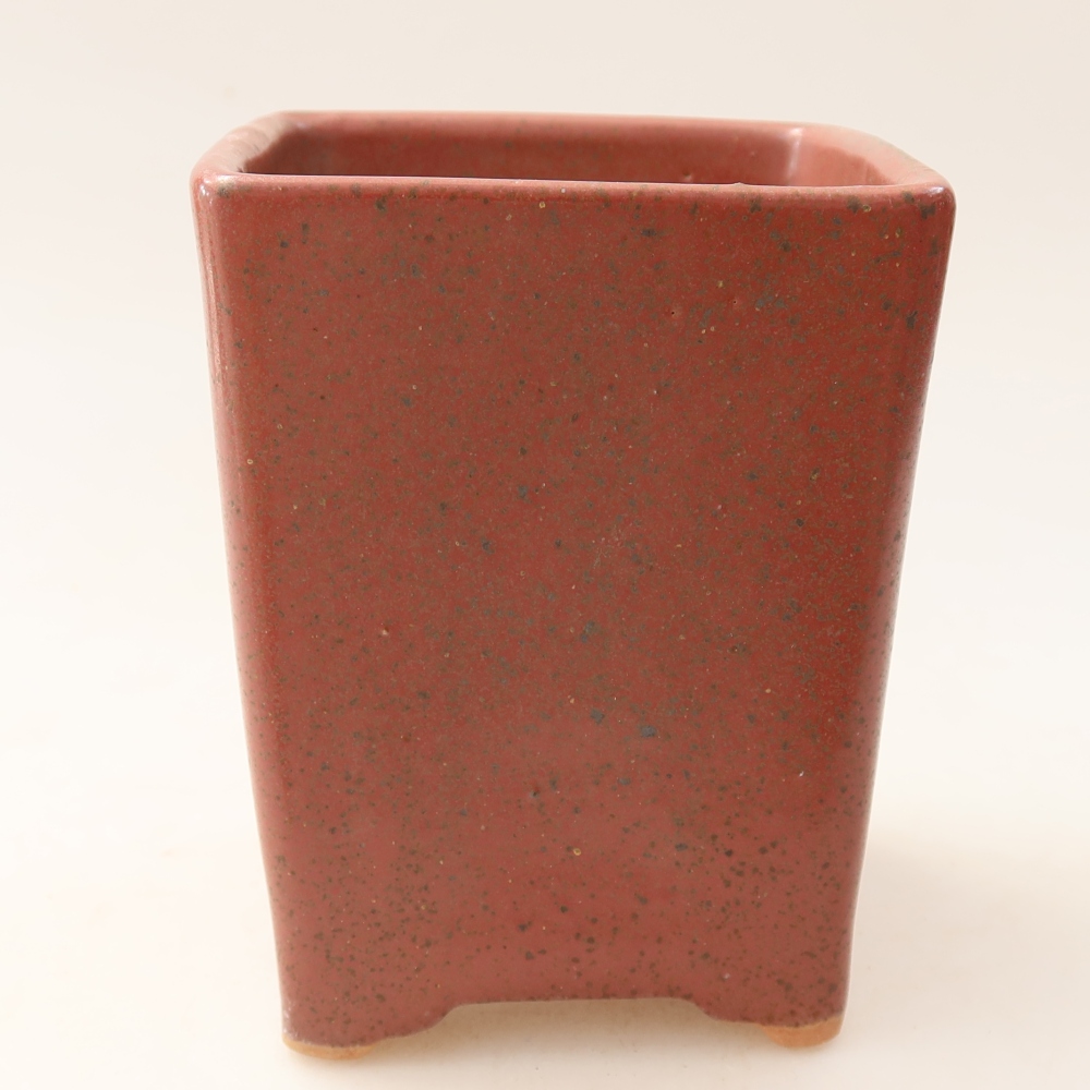 Keramická miska na bonsaje 9 x 9 x 11,5 cm, farba ružová