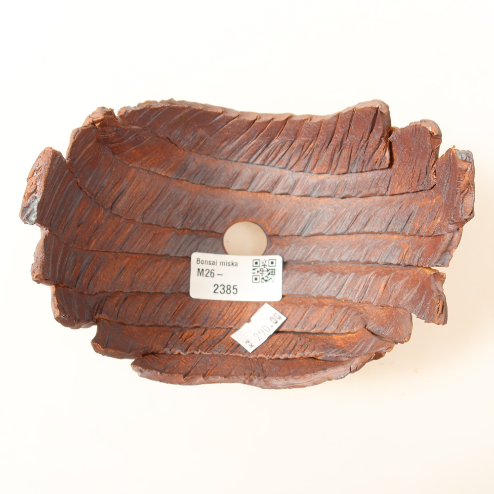 Keramická škrupina  14,5 x 11 x 11 cm, farba hnedá