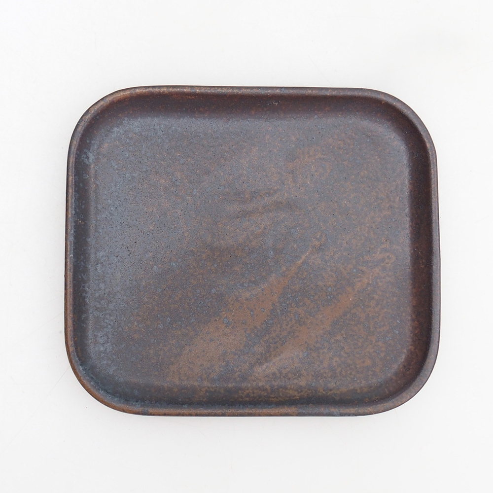 Miska na bonsaj + tanier H38 - 12 x 10,5 x 5 cm. - hnedá