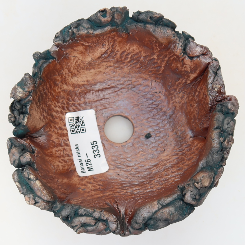 Keramická škrupina  11,5 x 11,5 x 8 cm, farba zelená