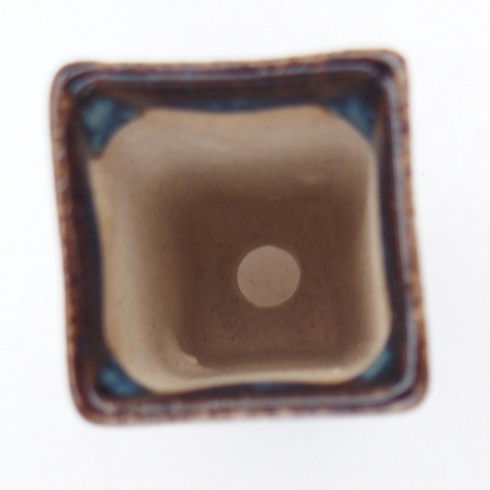 Mini bonsajová miska 2 x 2 x 5 cm, modrá