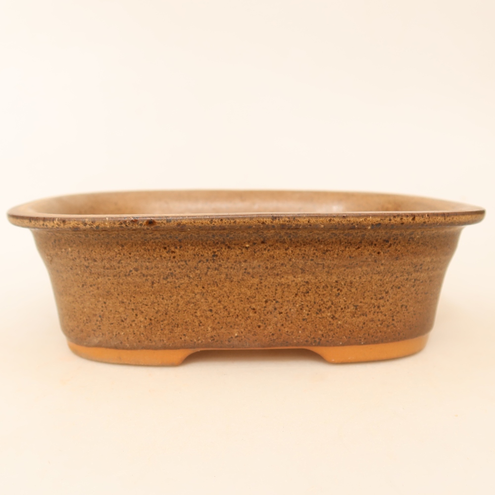 Keramická miska  18 x 13 x 5,5 cm, farba hnedá