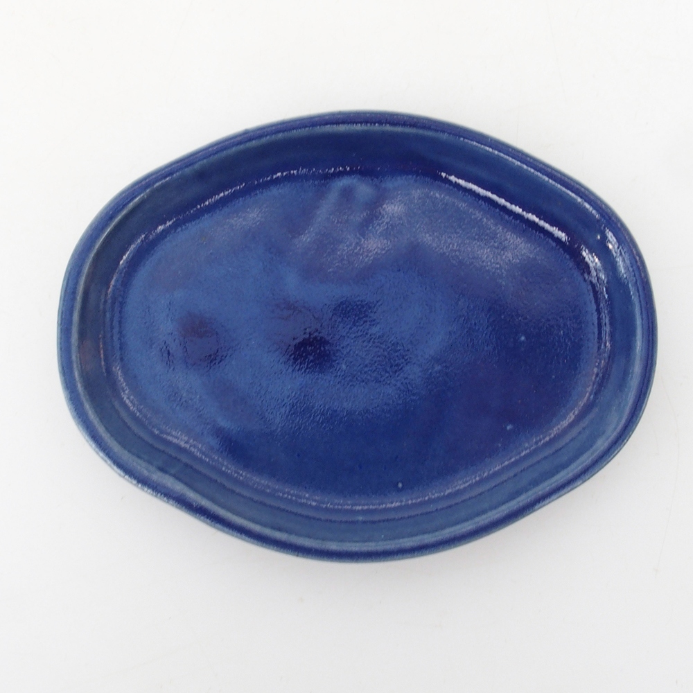 Keramická podmiska H05 -11 x 8,5 x 1 cm - modrá