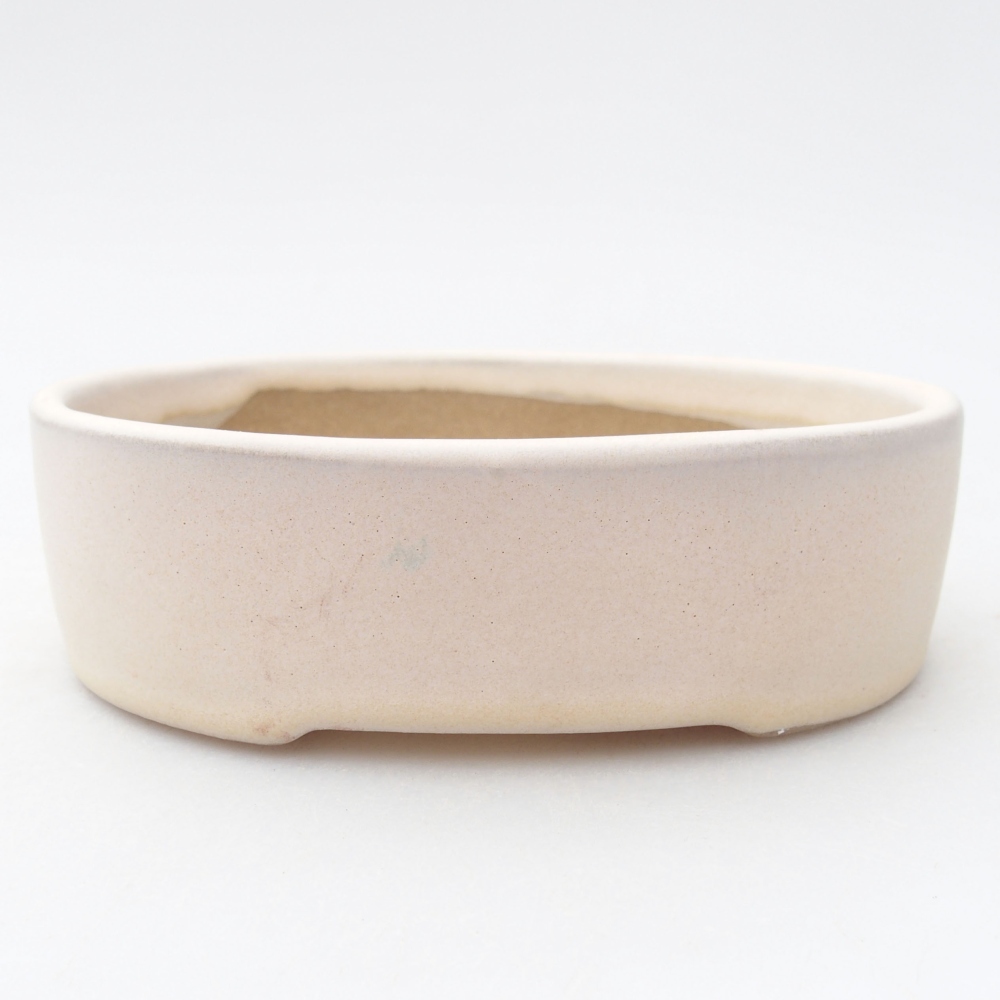 Keramická bonsai miska 12,5 x 10 x 3,5 cm, farba béžová