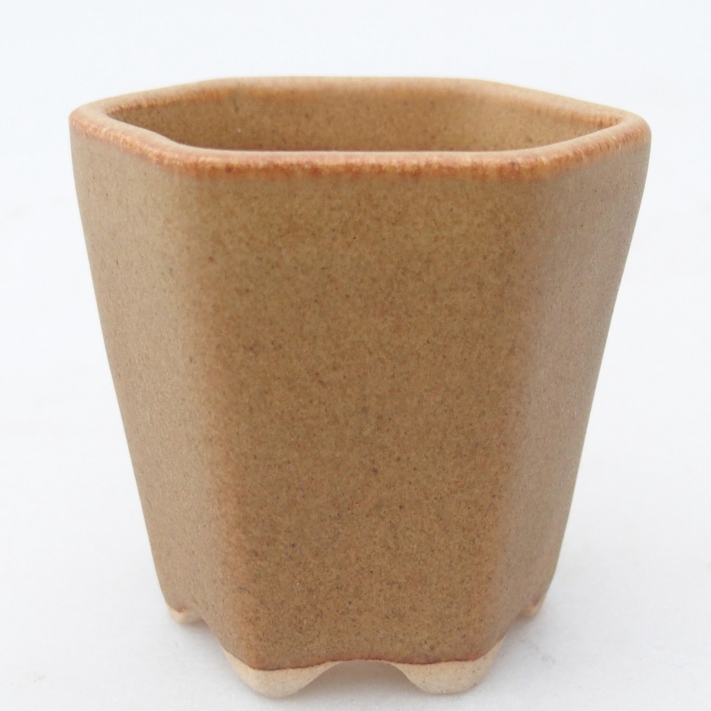 Mini bonsajová miska 5,5 x 5 x 5 cm, hnedá