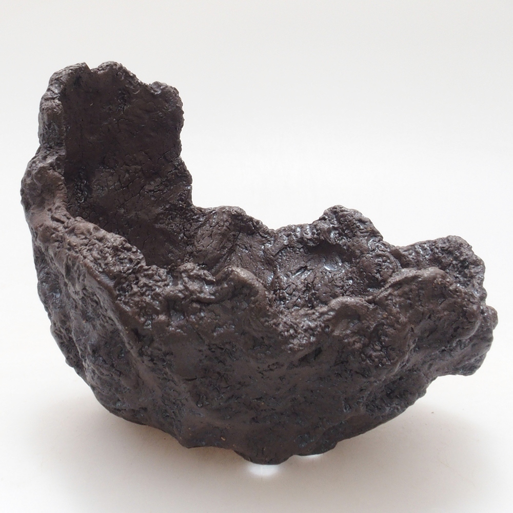 Keramická Škrupina 9 x 7,5 x 9 cm , farba hnedá