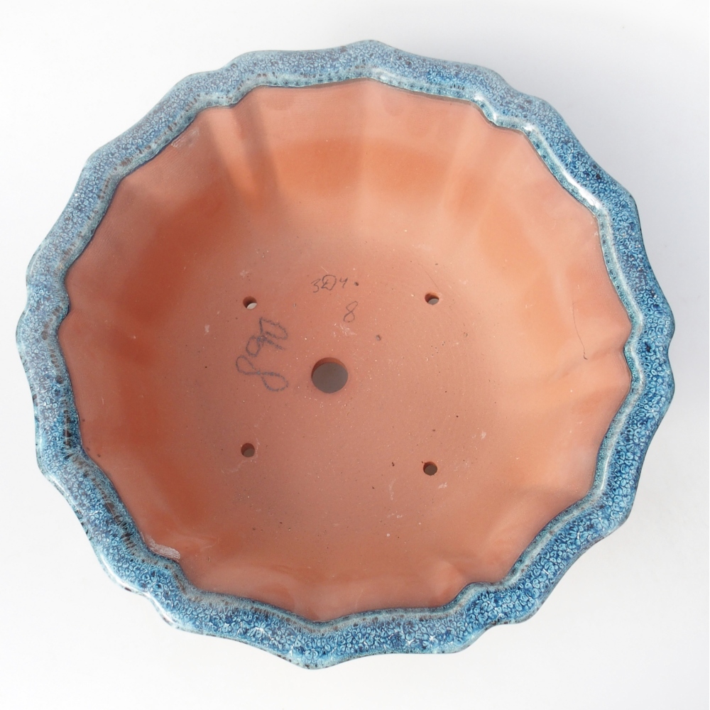 Misa 30,5 x 30,5 x 11,5 cm modro-biela