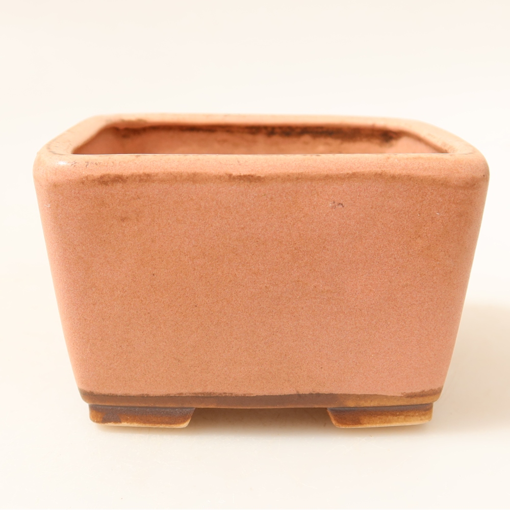 Keramická miska na bonsai 8,5 x 8,5 x 5,5 cm, farba ružová