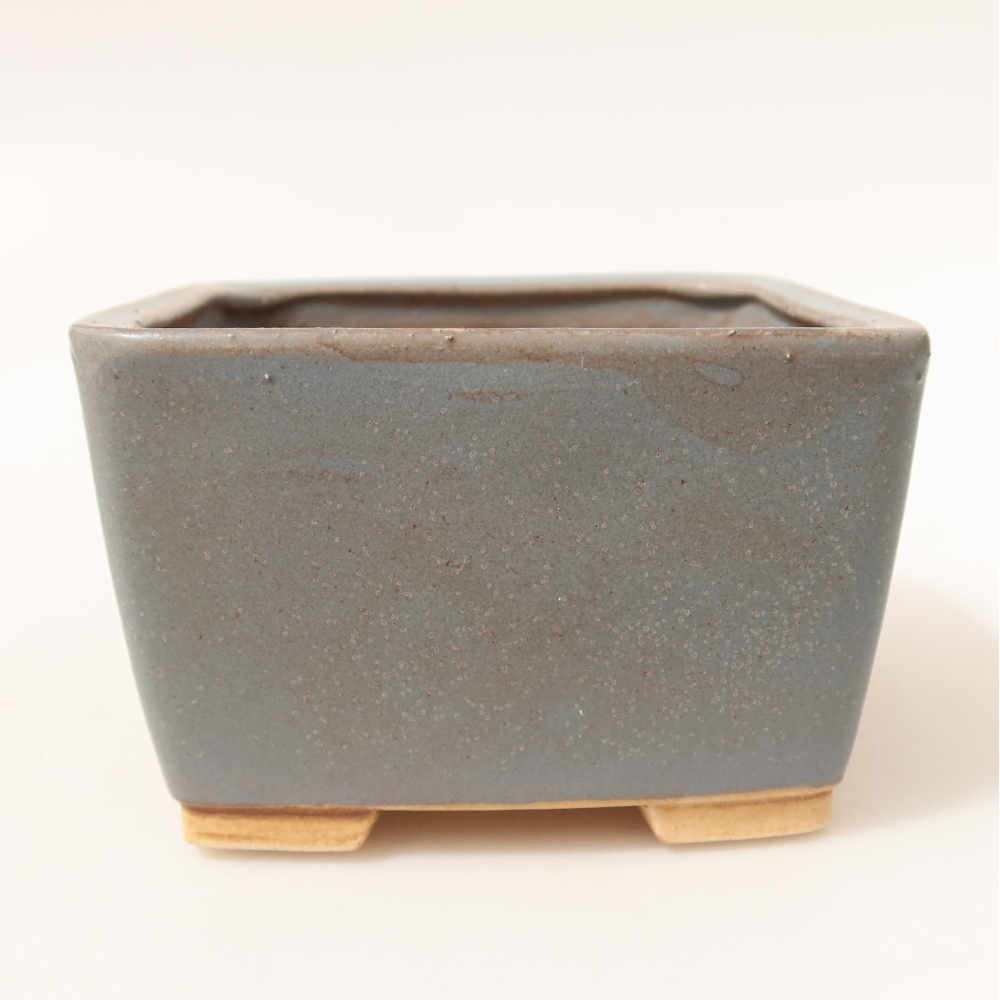 Keramická miska na bonsai 10,5 x 10,5 x 7 cm, farba modrá