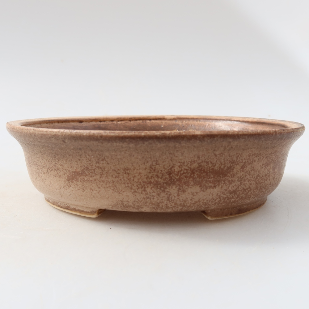 Keramická miska na bonsai 15,5 x 14,5 x 4 cm, ružová farba