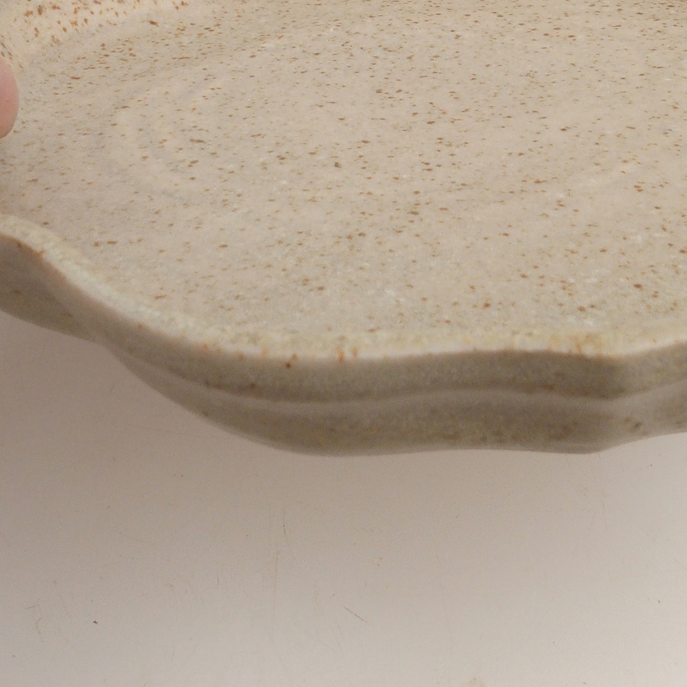 Keramická podmiska H06 - 14 x 14 x 1,5 cm - béžová